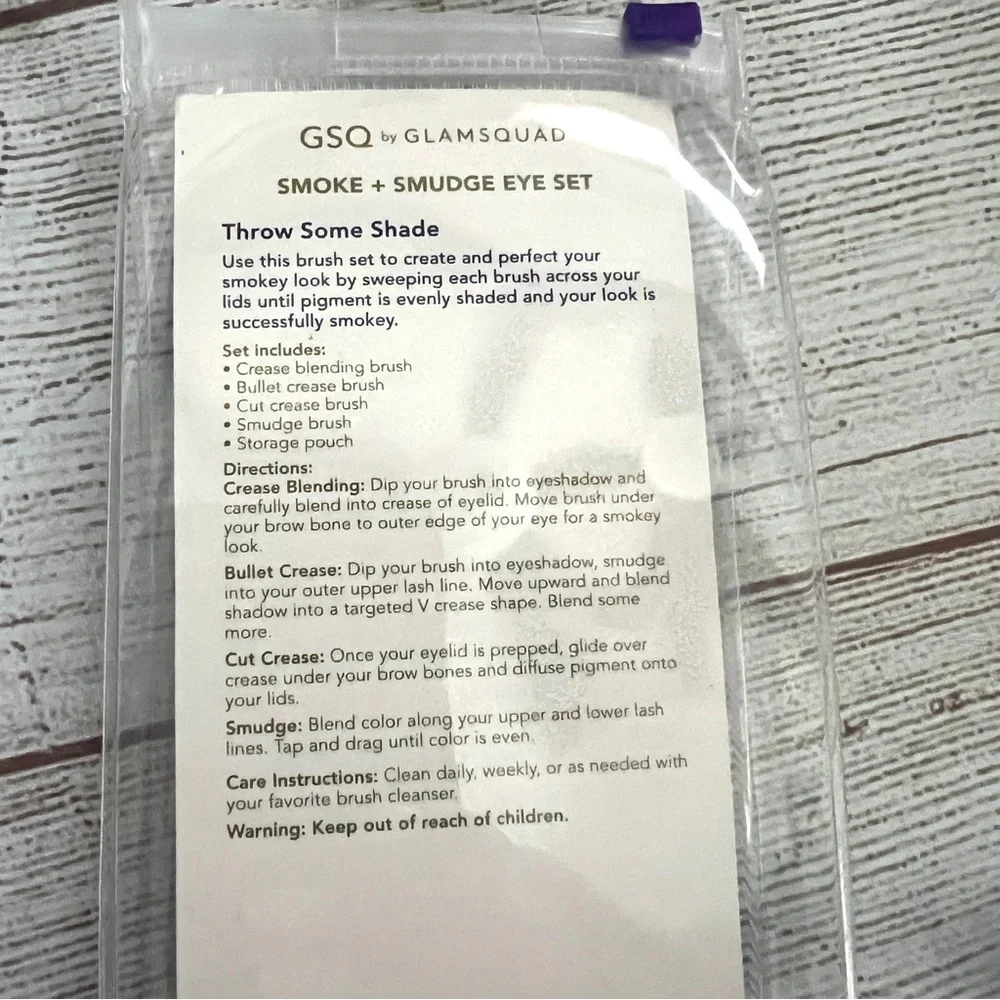 GSQ by Glamsquad Smoke + Smudge Eye Makeup Brush Set